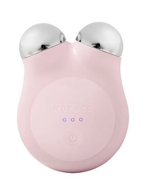 NuFace Mini Facial Toning Device - Soft Pink with Silver Spheres